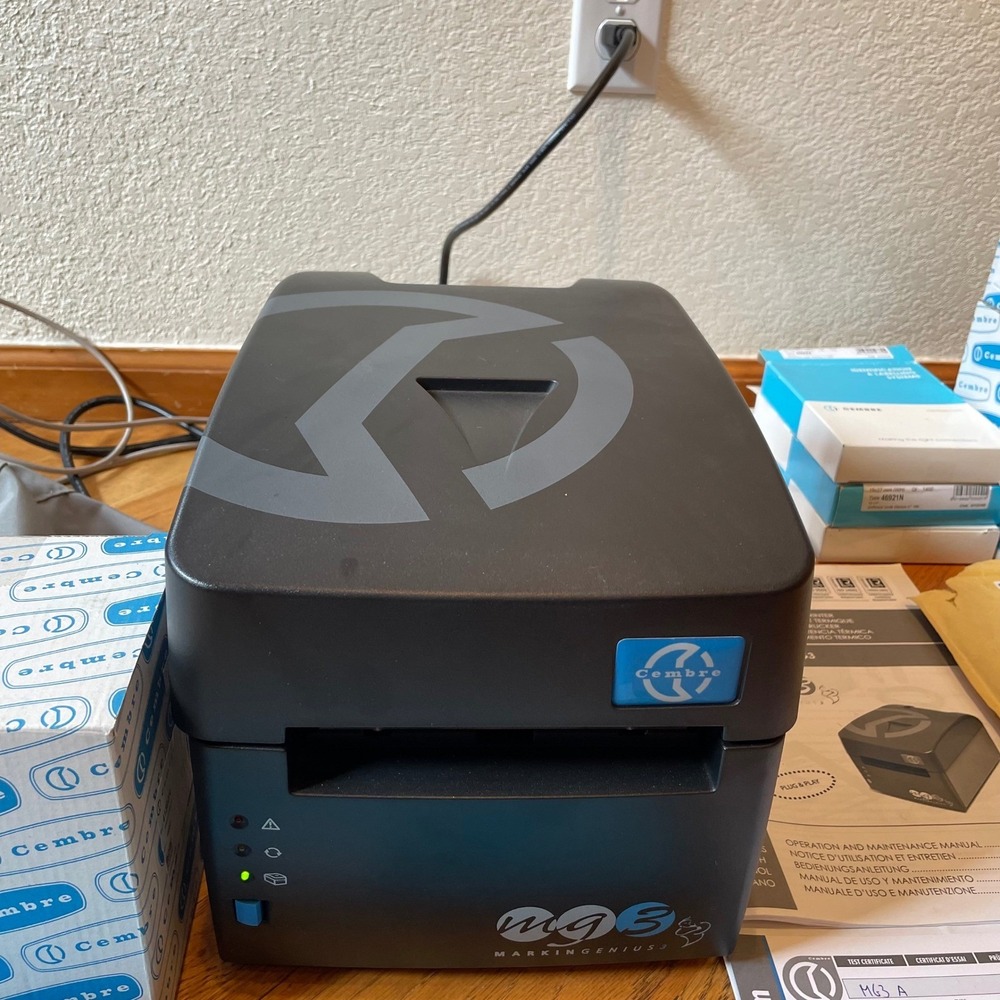 Cembre Markingenius MG3 Thermal Transfer Printer Bundle with Labels and Manual